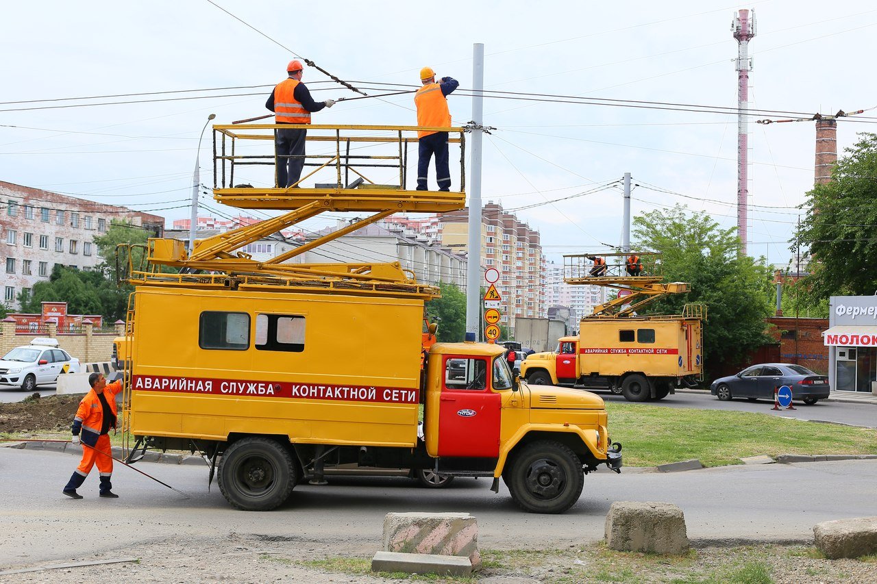 Автовышка контактной сети троллейбуса